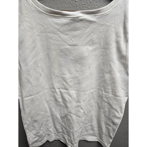Y2K Large Sleeveless Montana First Summer Of The New Millennium White Tank Top - Picture 5 of 7